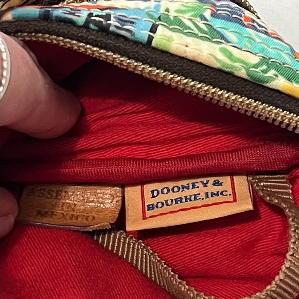Dooney & Bourke Tropical Island Triple Zip Vinyl Crossbody Bag - Picture 8 of 8